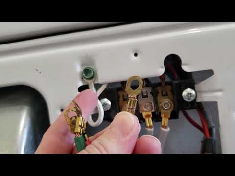 Видео: Как установить 3-контактный или 4-контактный шнур питания для сушильной машины (пошаговое руковод...