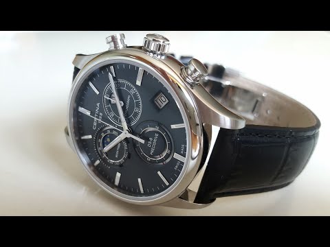 Видео: Топовый кварц от Certina. DS-8 Chronograph Moon Phase