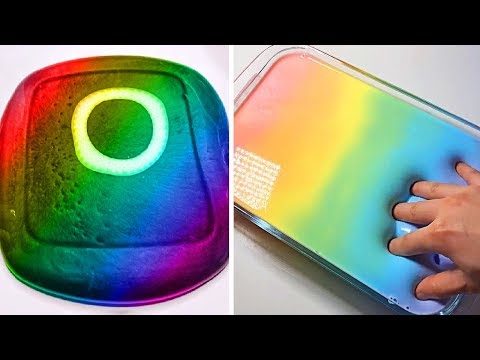 Видео: Самые удовлетворяющие видео слизи ASMR | Релаксирующая странно удовлетворяющая слизь 2019 | 538