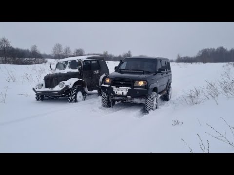 Видео: ИЗМЕРЯЕМ УРОВЕНЬ СНЕГА В ПОЛЯХ ГАЗ И УАЗ