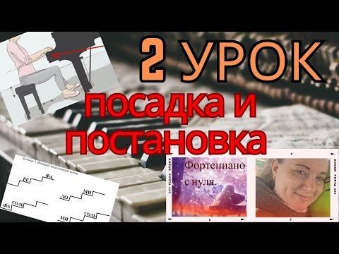 Видео: Фортепьяно для начинающих. 2 урок. Посадка и постановка рук