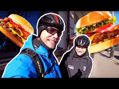 Видео: Ищем идеальный бургер на велосипедах - 2!!!