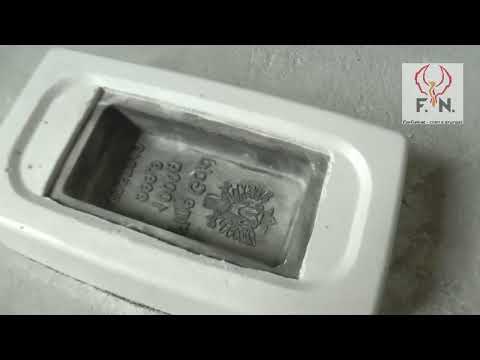 Видео: Литье сувениров из свинца. Золочение свинца материалами FunChrome