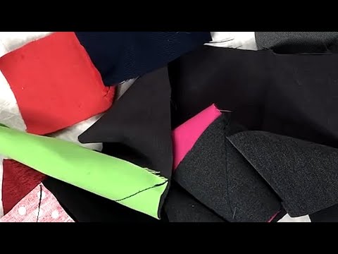 Видео: Одна простая идея, что сшить из обрезков серой невзрачной ткани DIY мастер класс