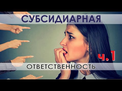 Видео: Субсидиарная ответственность директора, учредителя, бухгалтера и владельца бизнеса ч.1