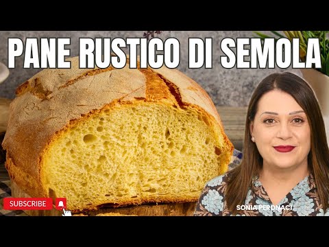 Видео: Вы никогда не пробовали такой деревенский хлеб из семолины! Хрустящий снаружи, мягкий внутри!