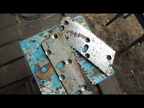 Видео: Пресс Киргизстан Изготовление противорежущего ножа