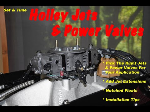 Видео: Установка и настройка жиклеров карбюратора и клапанов мощности Holley