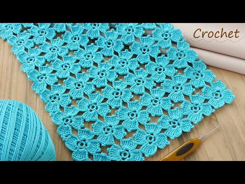Видео: 🌺How to Crochet EASY for Beginners Flower Pattern 🌺Легкий УЗОР без отрыва нити вязание крючком