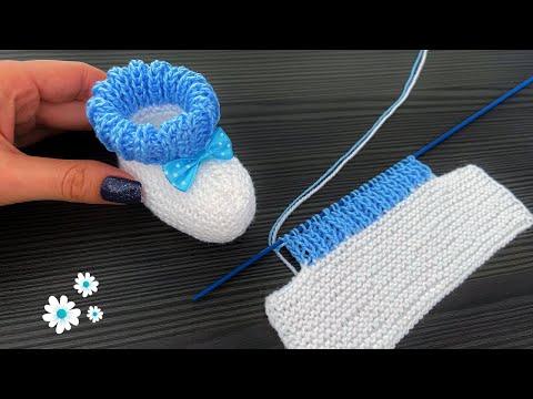 Видео: ОЧЕНЬ ЛЕГКАЯ ВЯЗАНАЯ ОБУВЬ ДЛЯ ДЕТЕЙ