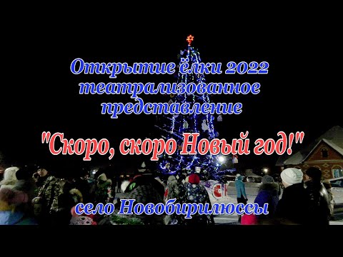 Видео: Открытие Новогодней ёлки 2022 с.Новобирилюссы