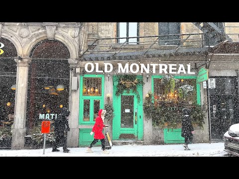 Видео: [4K]🇨🇦 Монреаль в метель | Романтический зимний побег☃️🌨️ Февраль 2025 г.