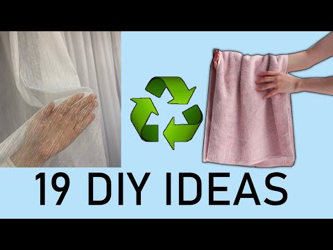 Видео: Старые полотенца - Кусочки тюля - Переработка - Сделай сам