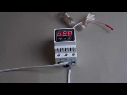 Видео: Обзор. Терморегулятор Далас на DIN рейку с двумя датчиками для батареи.