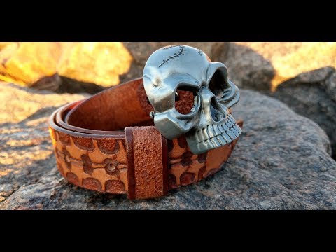 Видео: Ремень с тиснением ''PREDATOR''