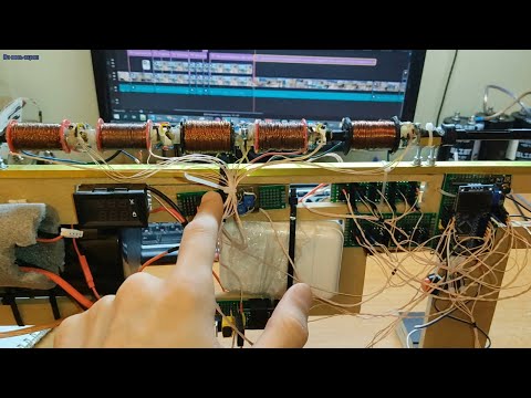 Видео: Пушка Гаусса. 5 катушек, 1 конденсатор. Часть 0