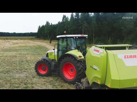 Видео: Демо-тур CLAAS Arion 640 C & Rollant 520 RC