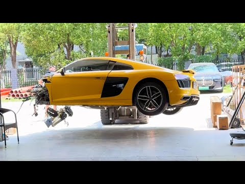 Видео: ВОССТАНОВЛЕНИЕ НЕМЕЦКОГО РОСКОШНОГО «ЗВЕРЯ» AUDI R8 — современный суперкар, возрождённый из пепла