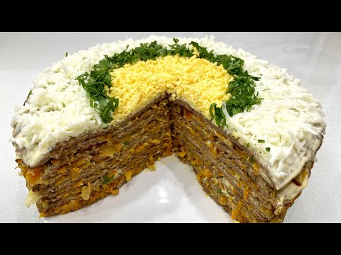 Видео: Печеночный торт - самый вкусный рецепт!Нежный, мягкий, сытный👍