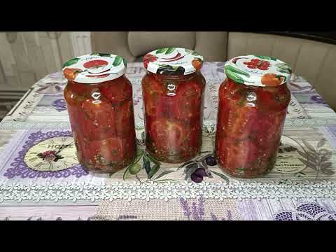 Видео: 🍅«Помидоры по-армянски на зиму  -- необычный вкус с зеленью и чесноком»