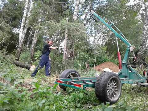 Видео: кран-прицеп