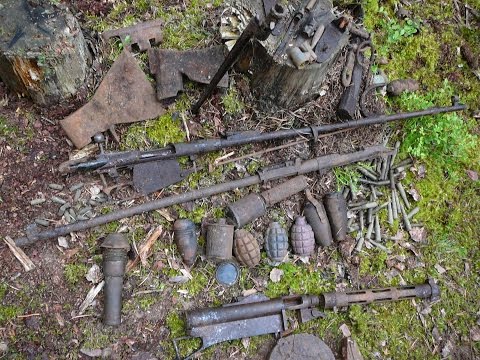 Видео: Оружие и интересные находки как новые под мхом в Карелии  // Юрий Гагарин