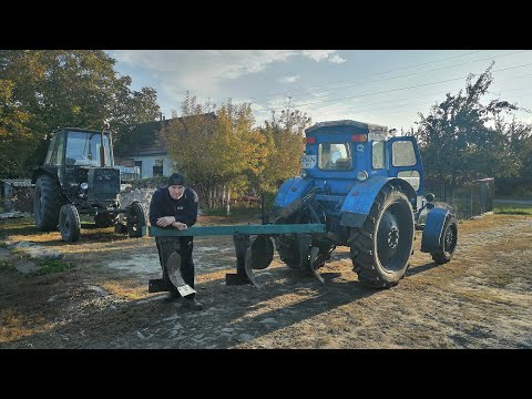 Видео: Трактор Т-40АМ Плуг ПЛН 3-35 Пахота, попав на більше чим заробив...