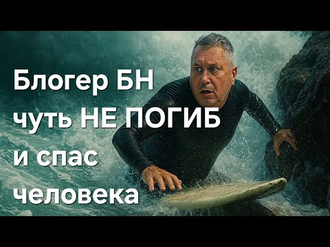 Видео: Блогер  БН чуть НЕ ПОГИБ  и спас  человека