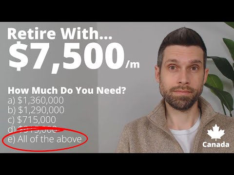 Видео: Сколько нужно, чтобы выйти на пенсию, имея 7500 долларов в месяц?