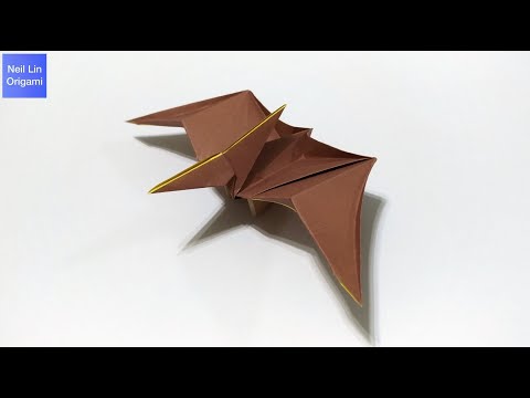 Видео: Как сделать оригами птеродактиля (птеранодона) из бумаги