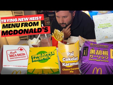 Видео: Пробую всё новое меню «Мирового ограбления» от McDonald’s. Моё честное мнение…