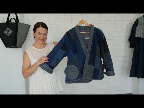 Видео: Телогрейка (жакет) в японском стиле. ЧАСТЬ-1