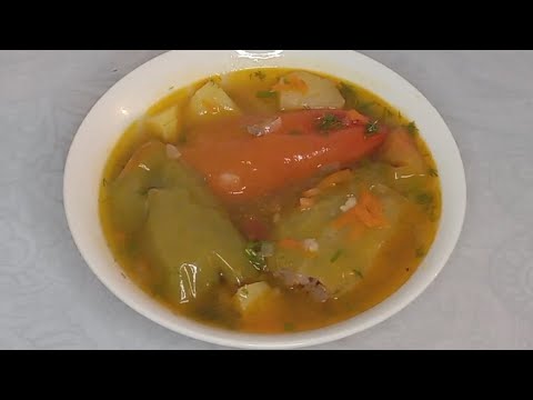 Видео: Суп с фаршированным перцем. Голубцы с перцем. Ужин за 30 минут