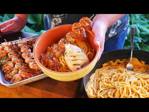 Видео: БОЖЕСТВЕННАЯ ПАСТА ДЛЯ БОГАЧЕЙ. СПАГЕТТИ с КРЕВЕТОЧНЫМ СОУСОМ.