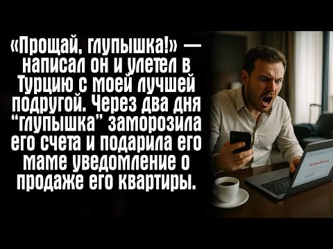 Видео: «Прощай, глупышка!» — написал он и улетел в Турцию с моей лучшей подругой  Через два дня “глупыш