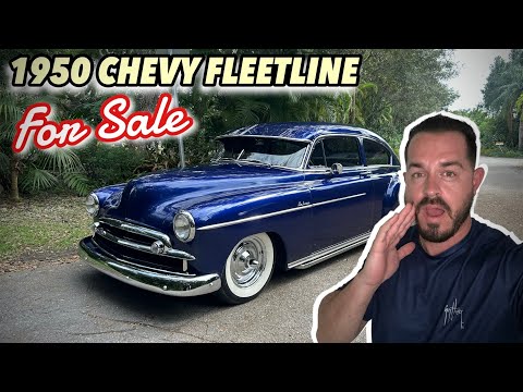 Видео: ПРОДАЕТСЯ: Chevrolet Fleetline Deluxe 1950 года – лёгкая кастомная сборка | Майами, Флорида