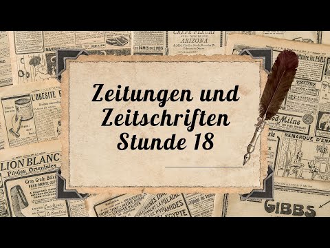 Видео: Zeitungen und Zeitschriften (Stunde 18) - 8 клас НУШ Сотникова, Гоголєва