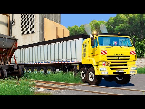 Видео: НОВЫЙ БОЛЬШЕГРУЗ КАМАЗ ! ПРОДАЖА ГРАВИЯ НА ЖД СТАНЦИЮ! - FARMING SIMULATOR 2019