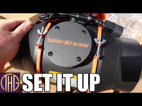Видео: Распакуйте и установите комплект вытяжного вентилятора Spider Farmer 6 дюймов и смарт-контроллера