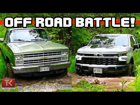 Видео: Новый Chevy против старого Chevy! Сможет ли Silverado Bison угнаться за Big Green (он же Chevy K1...