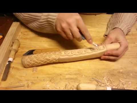 Видео: Орнамент Цепочка. Простая резьба по дереву