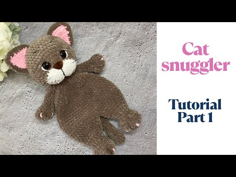 Видео: Схема вязания КОТИКА крючком / игрушка-обнимашка для малыша / БЕСПЛАТНЫЙ урок / Часть 1