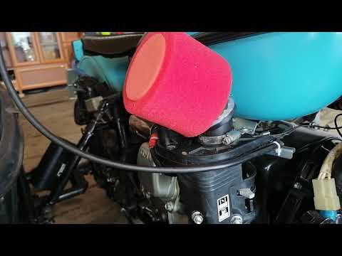 Видео: Мотоцикл с двигателем от мотоблока.