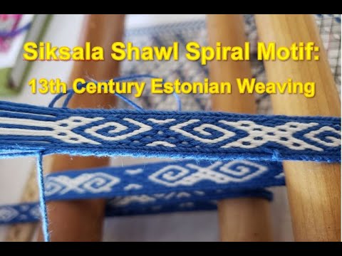 Видео: Ткать вместе с Элевисом, Эп. 10: Спиральный мотив для шали «Шиксала»