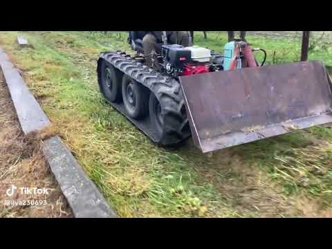 Видео: Самодельный гусеничный трактор