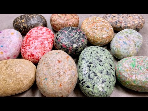Видео: Recycled soap ASMR soap Резка залипушек Хруст мыла