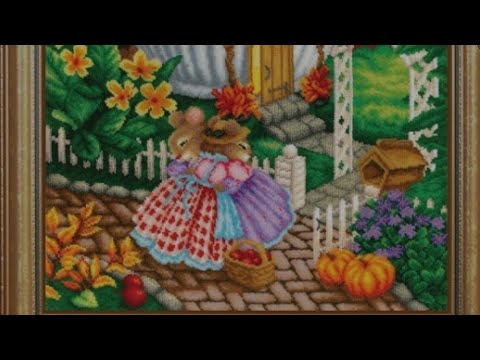 Видео: 💖Обзор вышивки "Мышки- подружки " от Золотых ручек #вышивкабисером#вышивка#zolotieruchkibeadwork