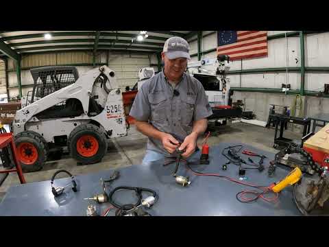 Видео: Как работают соленоиды отключения подачи топлива и тормоза на машинах Bobcat