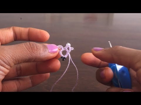 Видео: Как плести фриволите (челнок для начинающих) — кольцо, цепочка, добавление бусин тремя способами,...