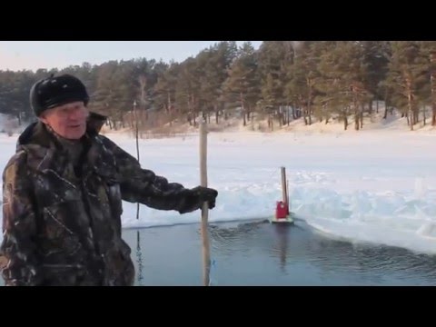 Видео: незамерзающая прорубь запуск 2016 г